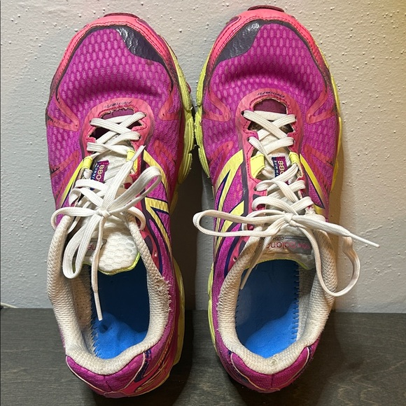 New Balance Women's Vibrant Pink and Yellow Athletic Shoes - Picture 8 of 8